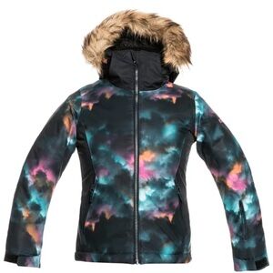 Roxy jet insulated ski/snow jacket coat girls Sz S 11/12